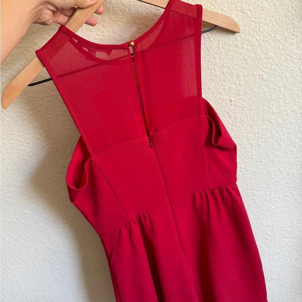 Banana Republic Vibrant Red Mini Dress-Size 6-NWT - Picture 4 of 13